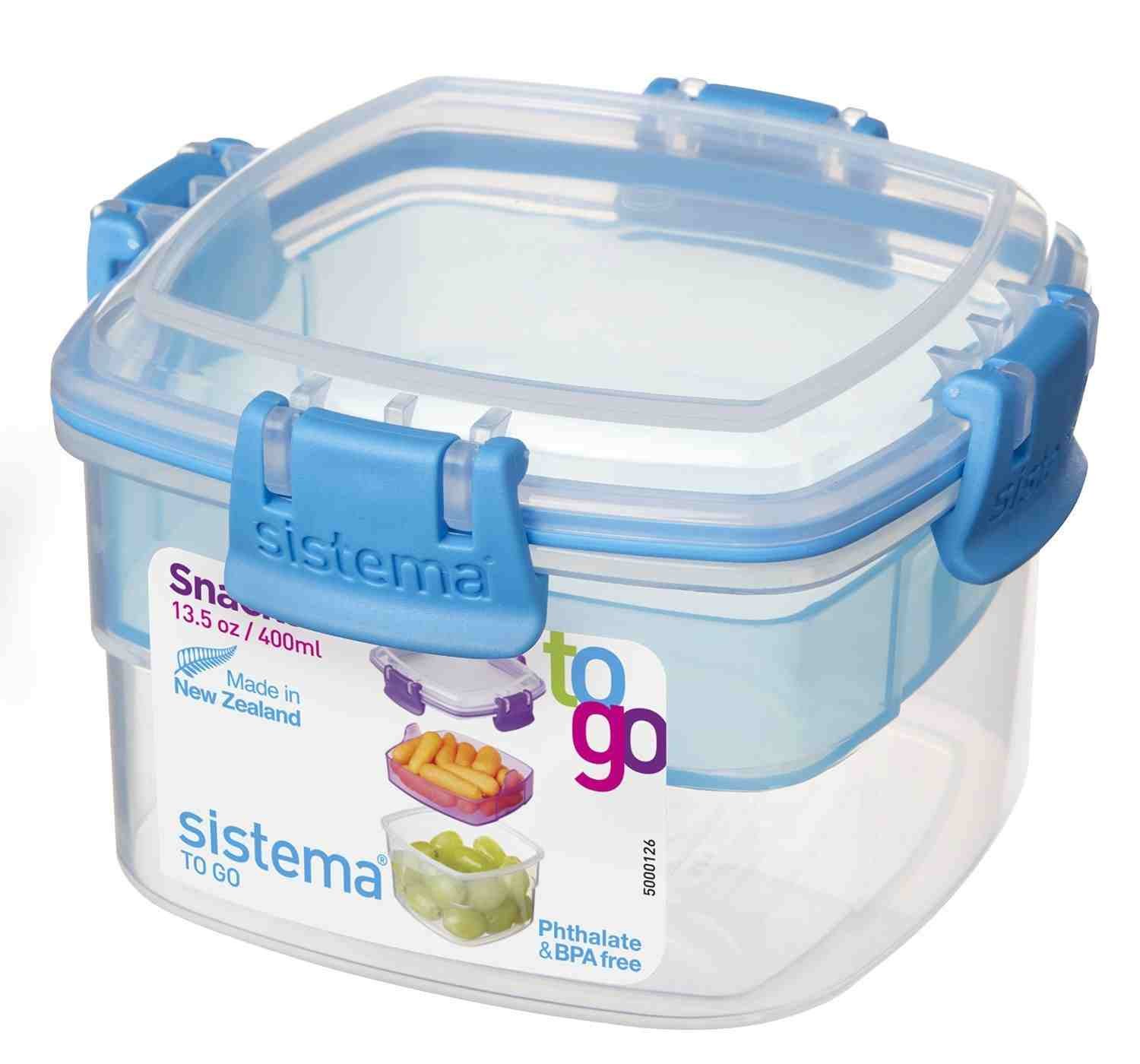 Amazon｜Sistema To Go、13.5 Oz /お菓子400 ml、2コンパートメント